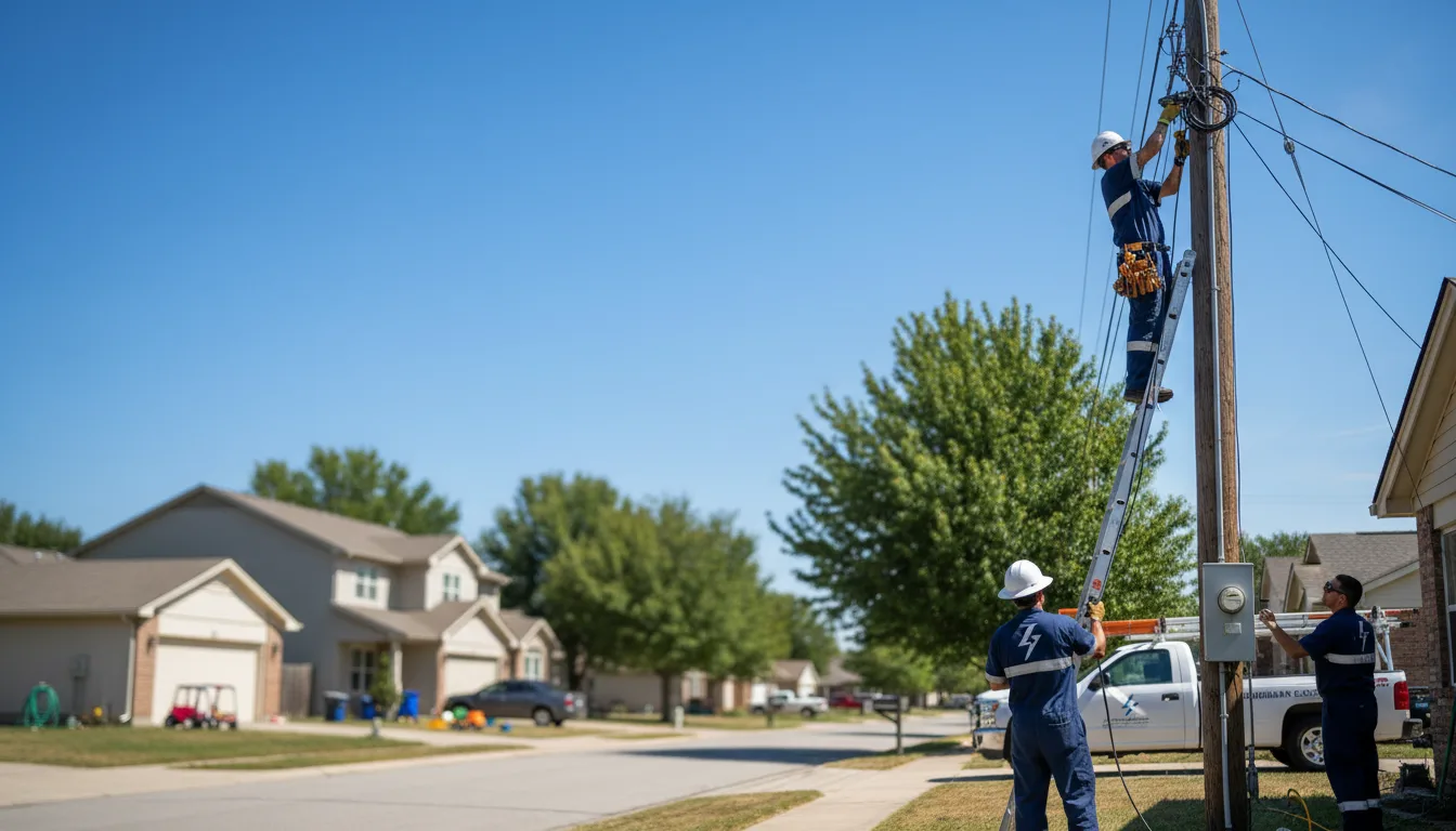 Residential electrician providing installation services in Rossville, IN